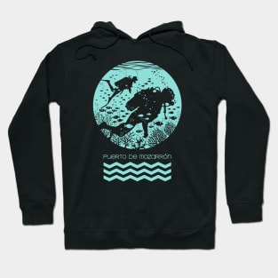 diving time - Light Mint Hoodie